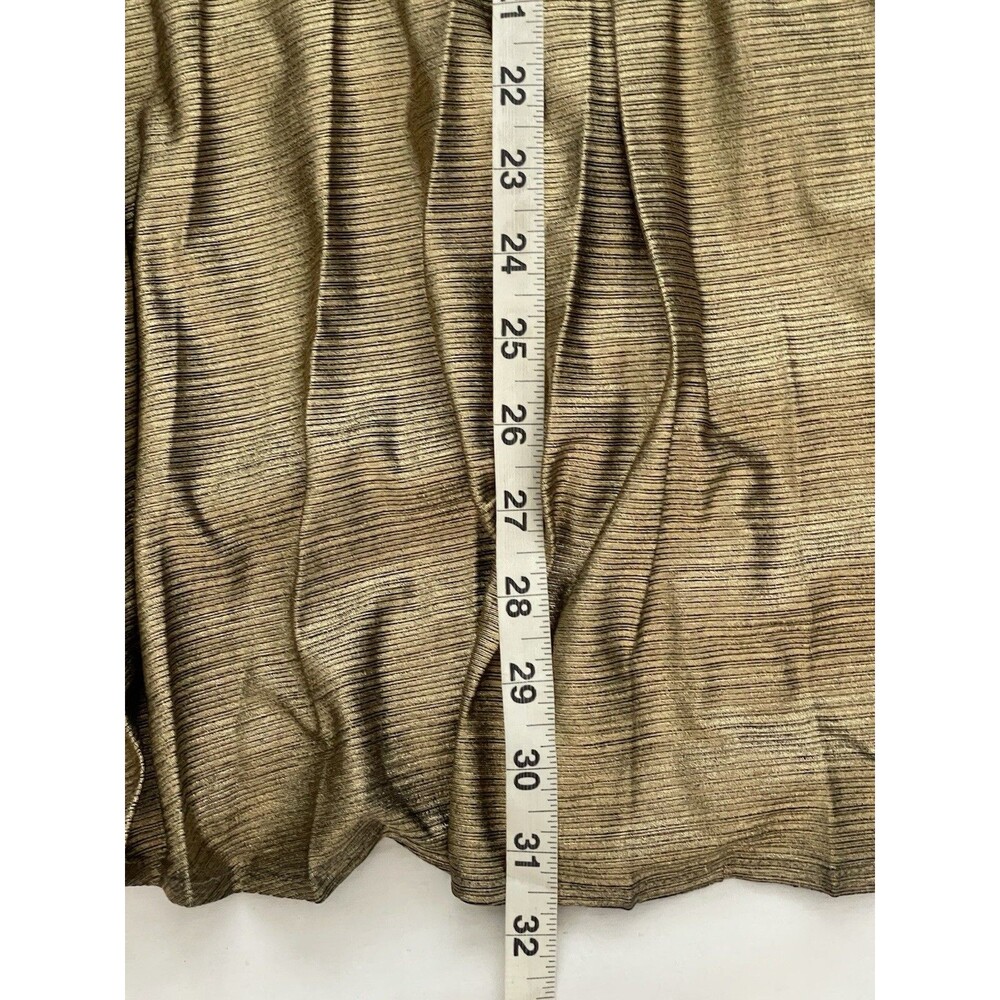 Time And Tru Womens Skirt Sz Large Sz 12-14 Midi Metallic Pleated Fall Autumn - Picture 9 of 10